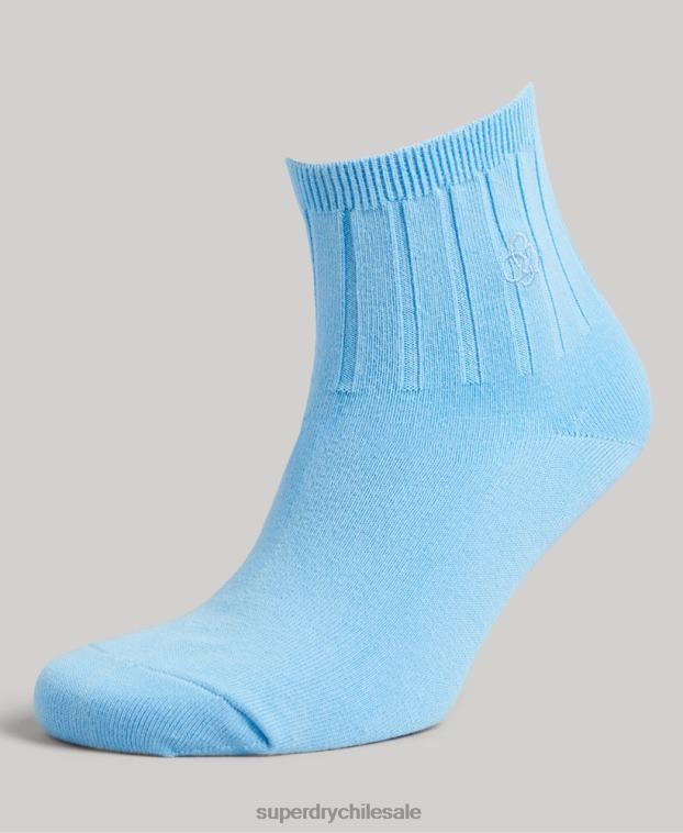 hombres Superdry multi Pack de calcetines tobilleros de algodón orgánico 2R68Z1664