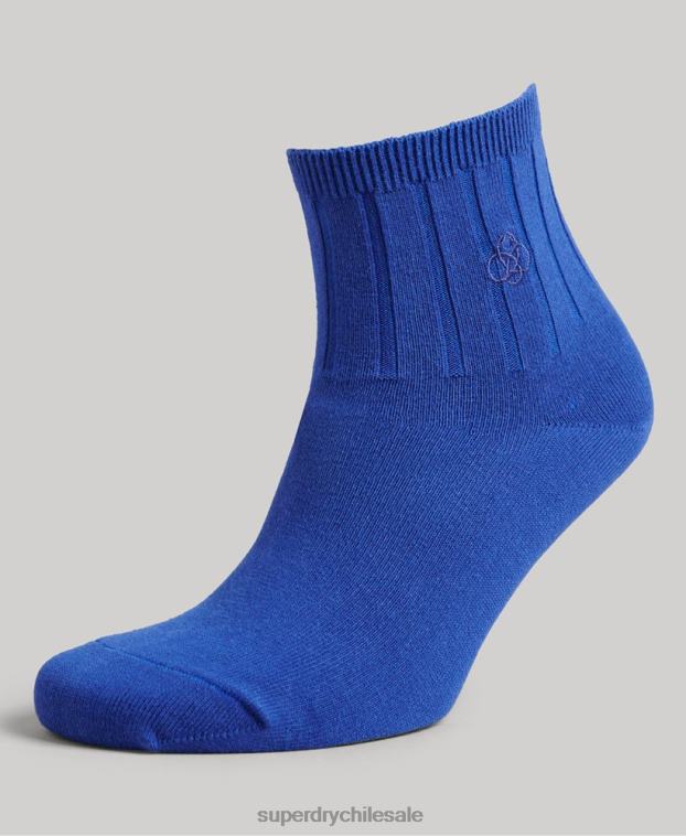 hombres Superdry multi Pack de calcetines tobilleros de algodón orgánico 2R68Z1664