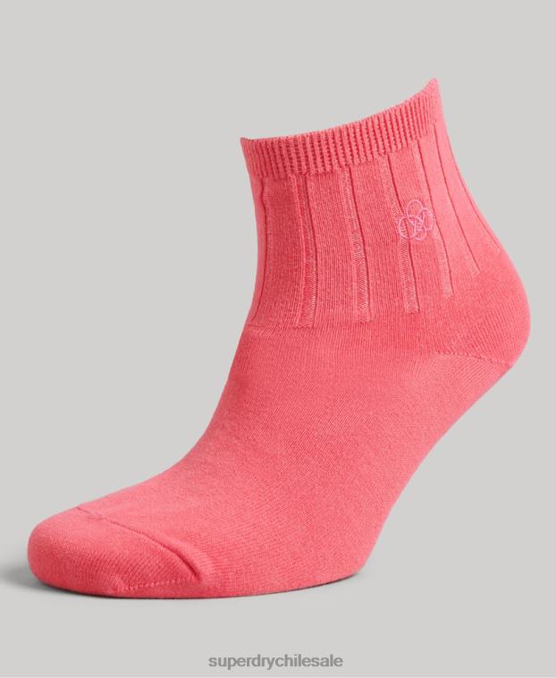 hombres Superdry multi Pack de calcetines tobilleros de algodón orgánico 2R68Z1664