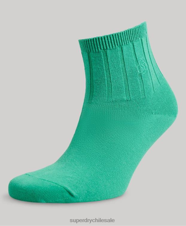 hombres Superdry multi Pack de calcetines tobilleros de algodón orgánico 2R68Z1721
