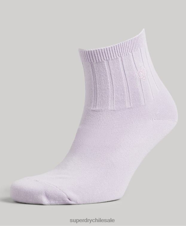 hombres Superdry multi Pack de calcetines tobilleros de algodón orgánico 2R68Z1729