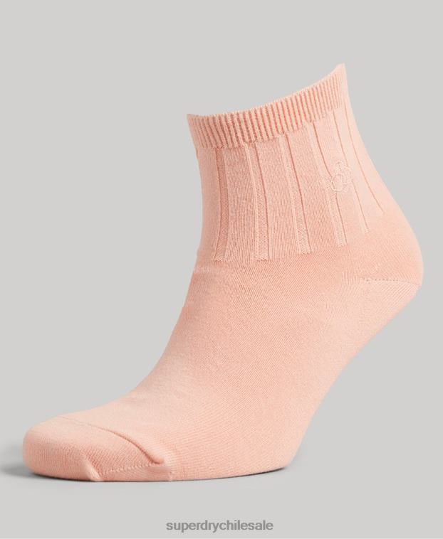 hombres Superdry multi Pack de calcetines tobilleros de algodón orgánico 2R68Z1729