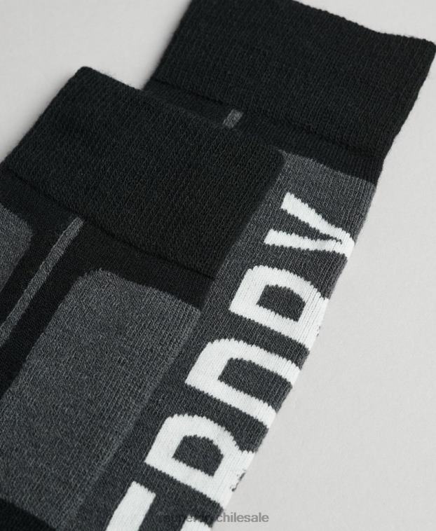 hombres Superdry multi paquete de 2 calcetines de nieve 2R68Z1389
