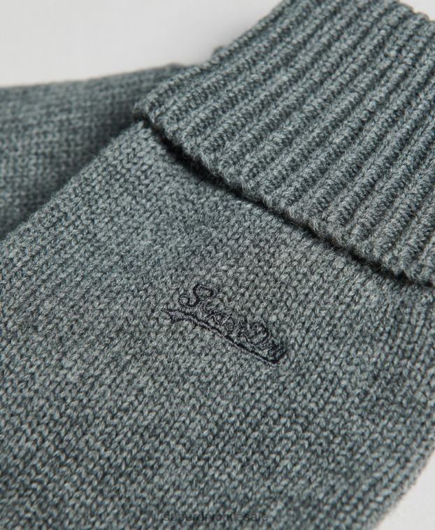 hombres Superdry gris conjunto de accesorios con logotipo vintage 2R68Z1648