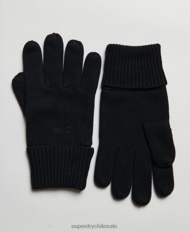 hombres Superdry negro conjunto de accesorios con logotipo vintage 2R68Z1674