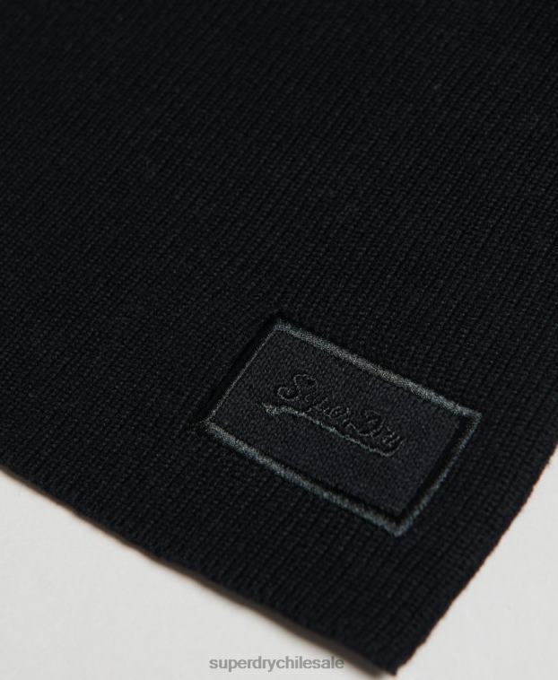 hombres Superdry negro conjunto de accesorios con logotipo vintage 2R68Z1674