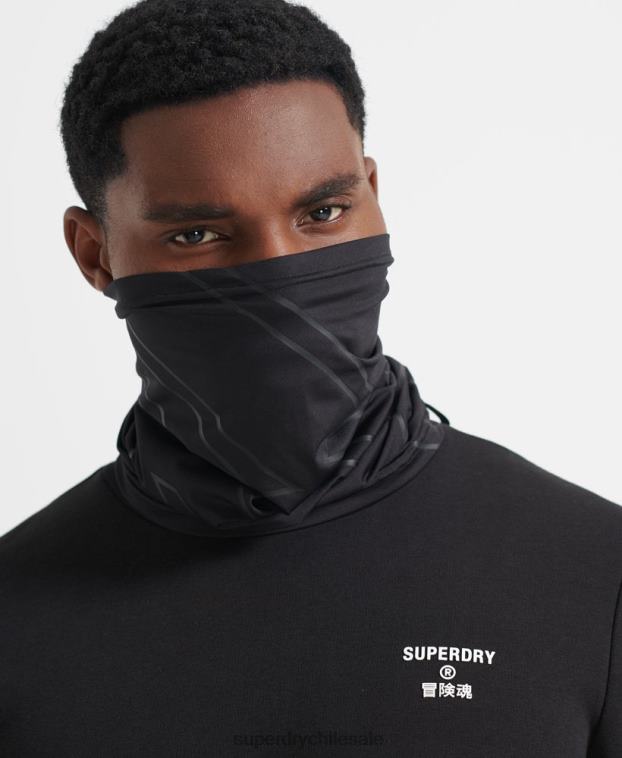 hombres Superdry negro tubo de nieve 2R68Z1393