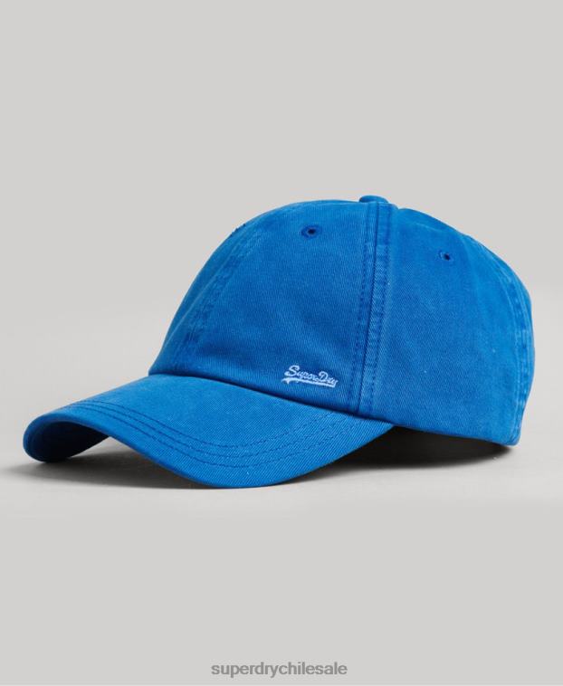 hombres Superdry azul gorra bordada vintage 2R68Z1625