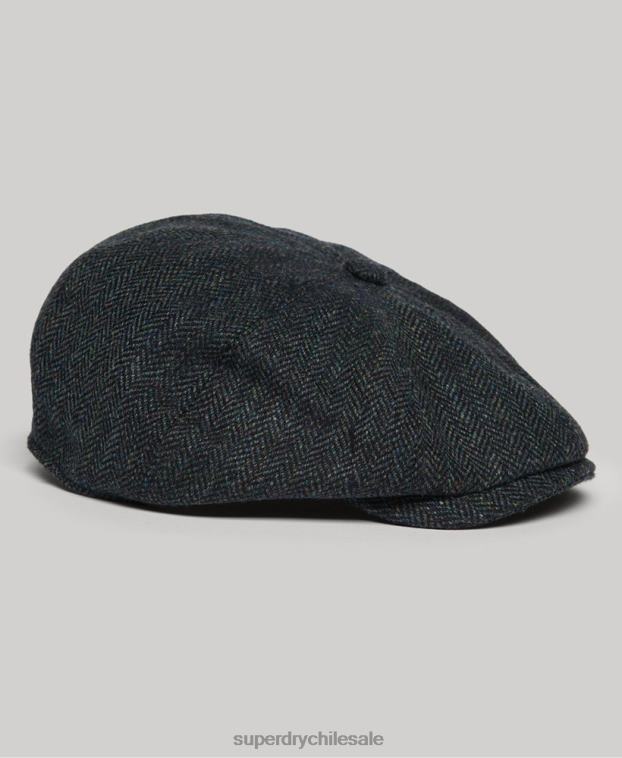 hombres Superdry azul gorra de panadero 2R68Z111