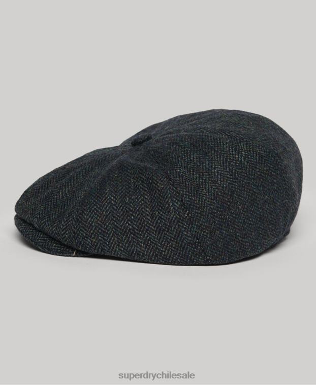 hombres Superdry azul gorra de panadero 2R68Z111