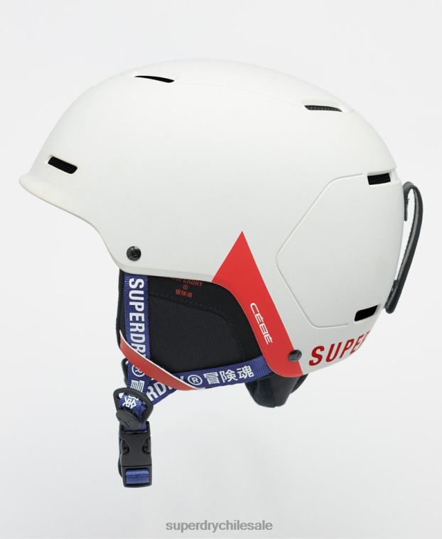 hombres Superdry blanco casco cebe pow mips 2R68Z1396