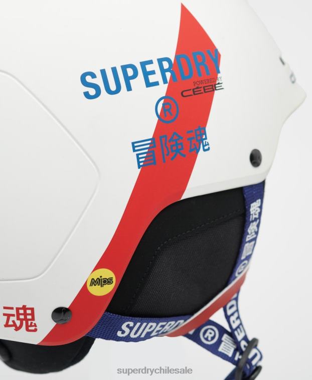 hombres Superdry blanco casco cebe pow mips 2R68Z1396