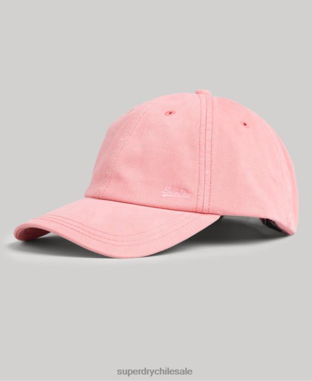 hombres Superdry coral gorra bordada vintage 2R68Z1774
