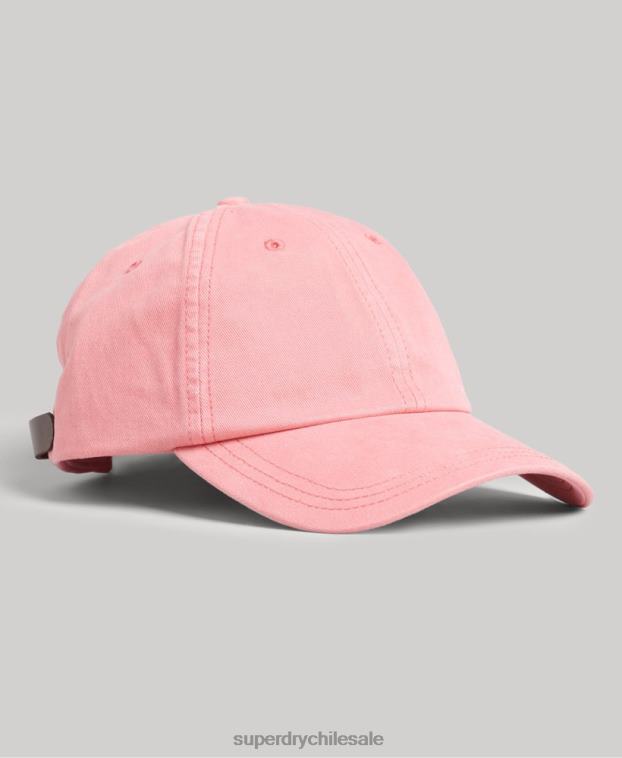 hombres Superdry coral gorra bordada vintage 2R68Z1774