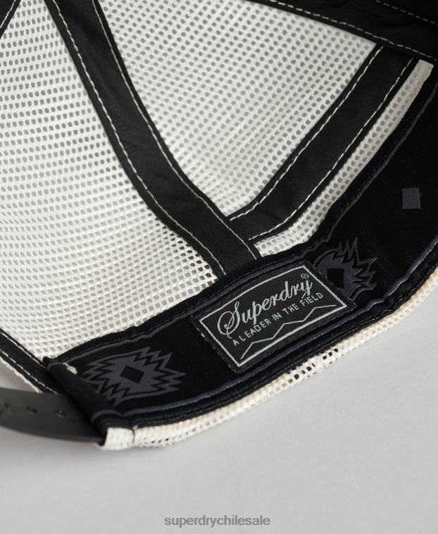 hombres Superdry gris oscuro gorra de camionero marcador 2R68Z1720