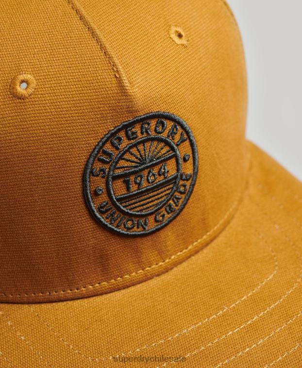 hombres Superdry marrón gorra b-boy 2R68Z1631
