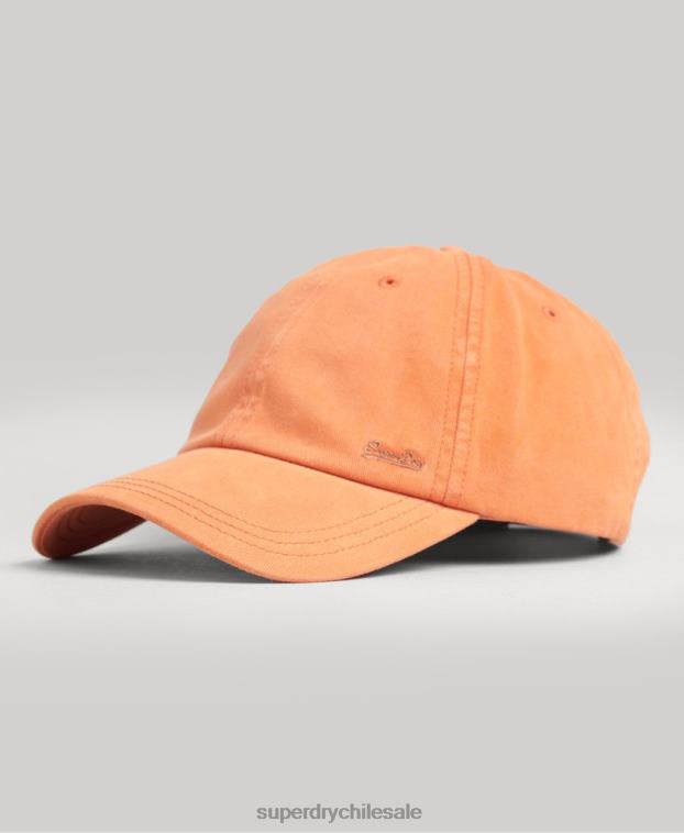 hombres Superdry naranja gorra bordada vintage 2R68Z1635