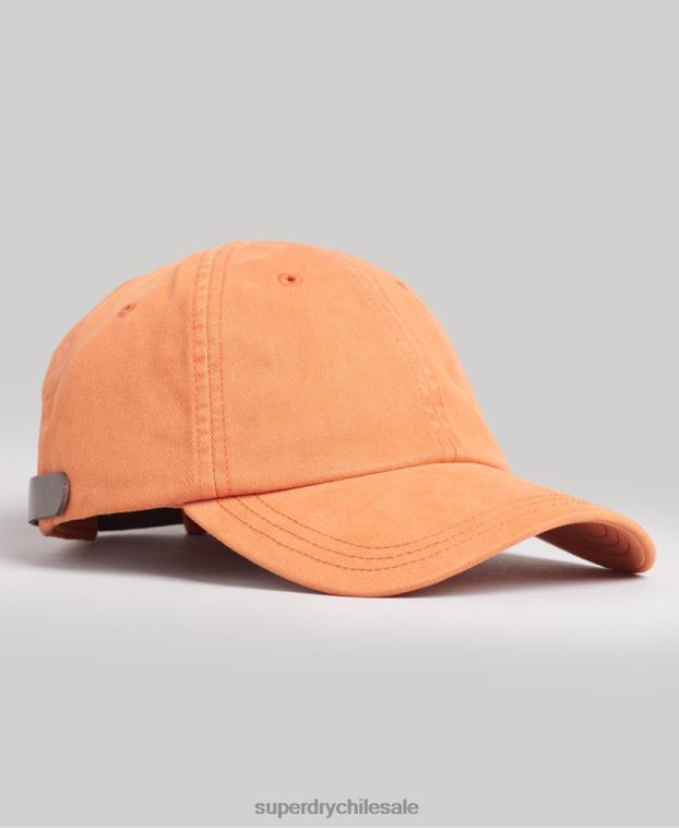 hombres Superdry naranja gorra bordada vintage 2R68Z1635