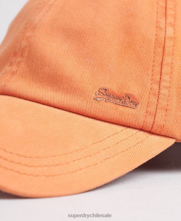 hombres Superdry naranja gorra bordada vintage 2R68Z1635