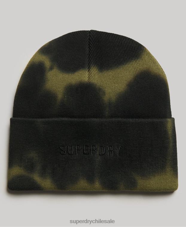 hombres Superdry negro gorro teñido 2R68Z1673
