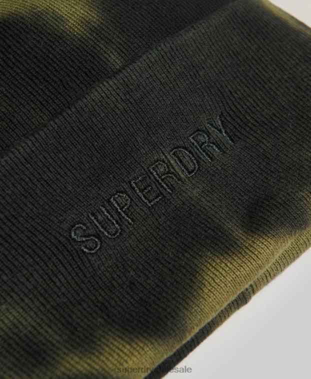 hombres Superdry negro gorro teñido 2R68Z1673