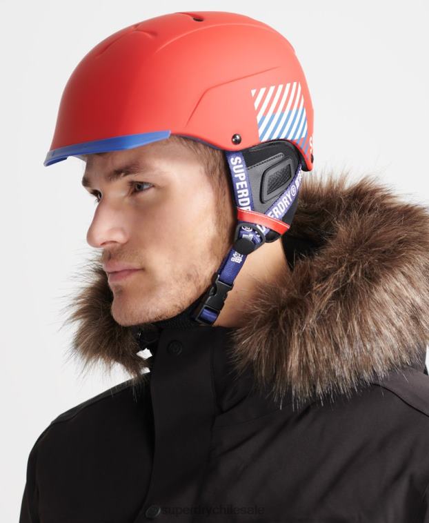 hombres Superdry rojo cebe concurso visera último casco 2R68Z1402