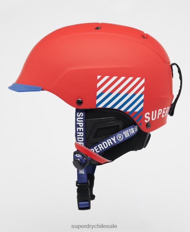 hombres Superdry rojo cebe concurso visera último casco 2R68Z1402