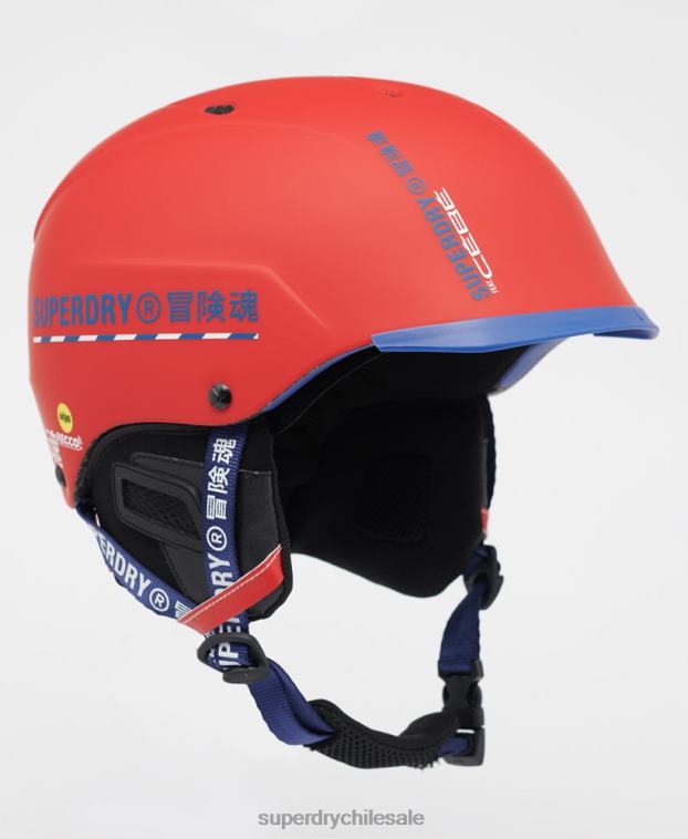 hombres Superdry rojo cebe concurso visera último casco 2R68Z1402