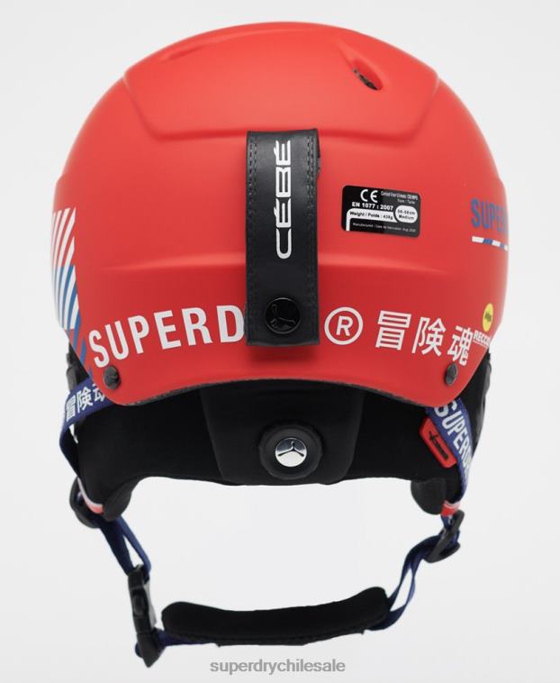 hombres Superdry rojo cebe concurso visera último casco 2R68Z1402