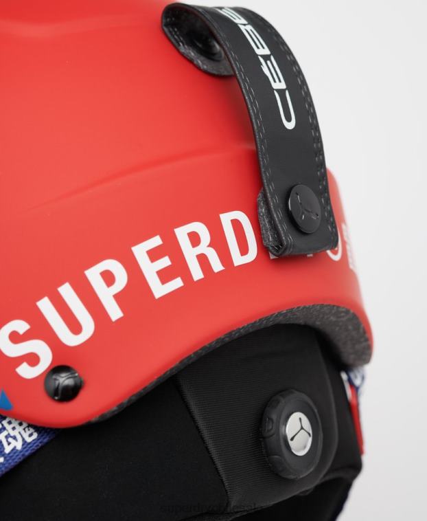 hombres Superdry rojo cebe concurso visera último casco 2R68Z1402