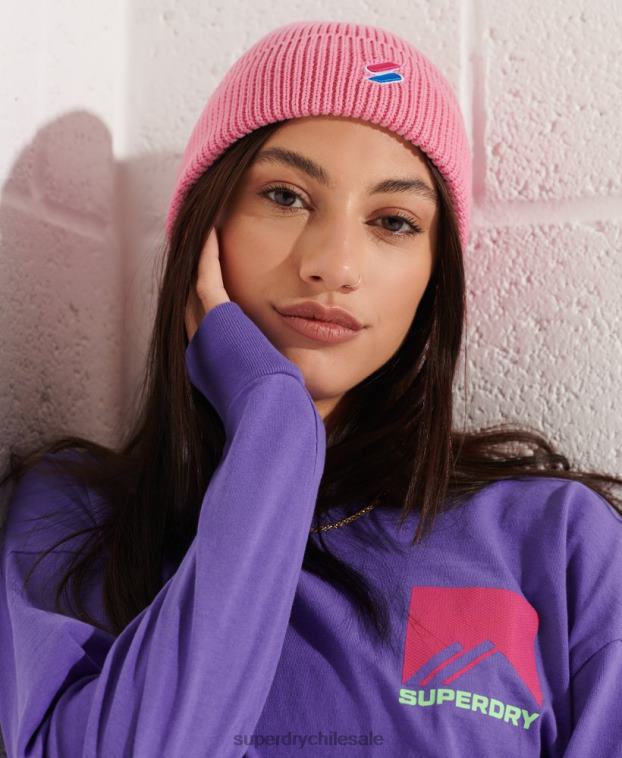 hombres Superdry rosa gorro de código 2R68Z6406