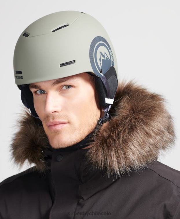 hombres Superdry verde casco cebe pow mips 2R68Z1398