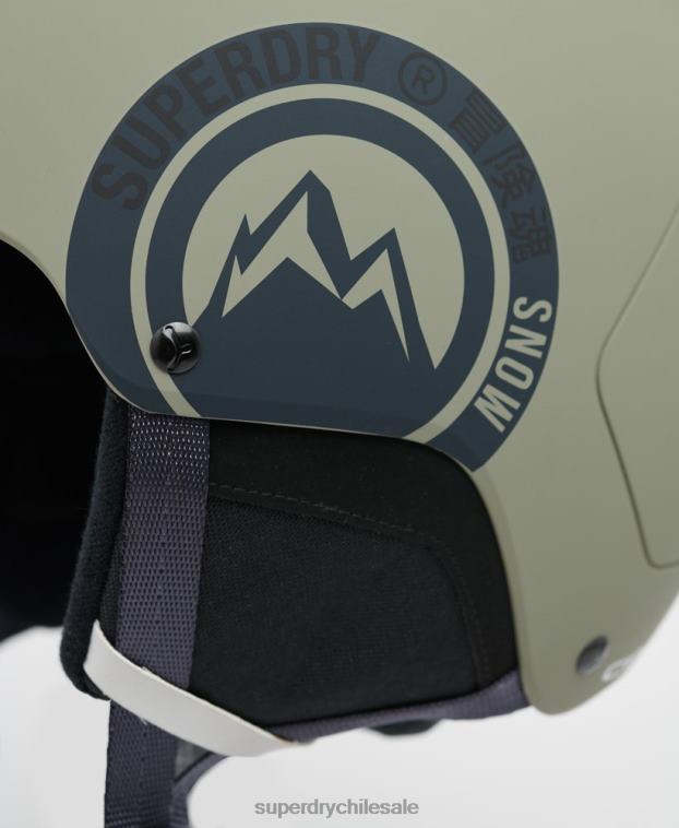 hombres Superdry verde casco cebe pow mips 2R68Z1398
