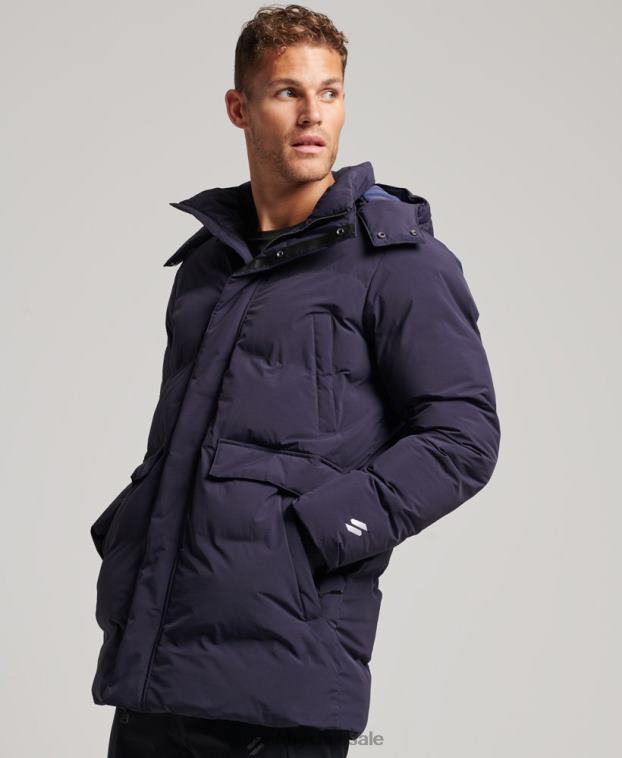 hombres Superdry Armada abrigo acolchado boxy 2R68Z4589