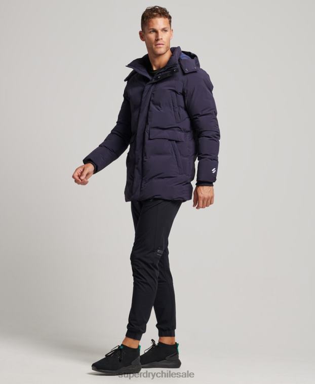 hombres Superdry Armada abrigo acolchado boxy 2R68Z4589