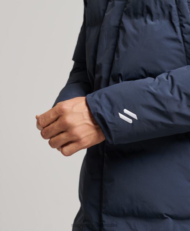hombres Superdry Armada abrigo acolchado con palangre 2R68Z4583
