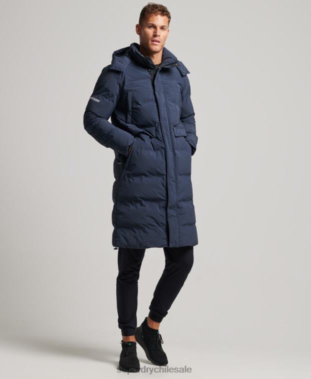 hombres Superdry Armada abrigo acolchado con palangre 2R68Z4583