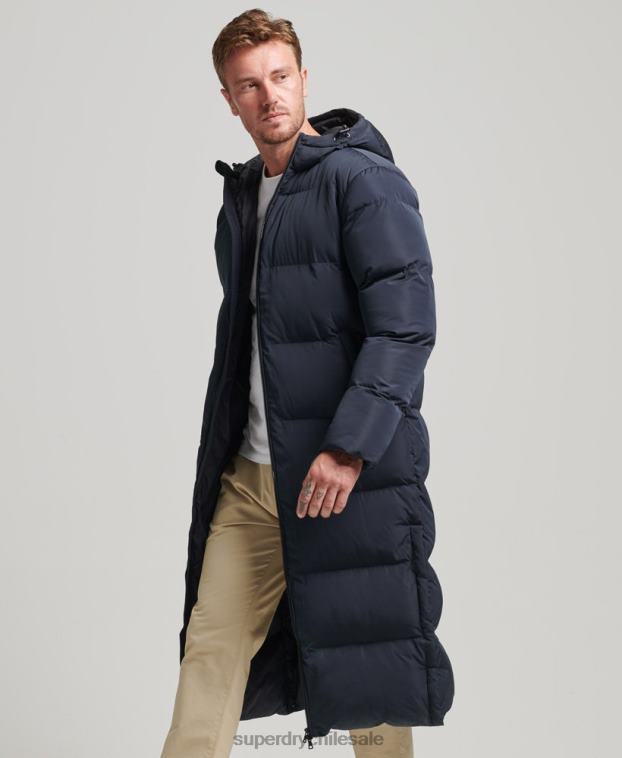 hombres Superdry Armada abrigo acolchado extralargo 2R68Z1058