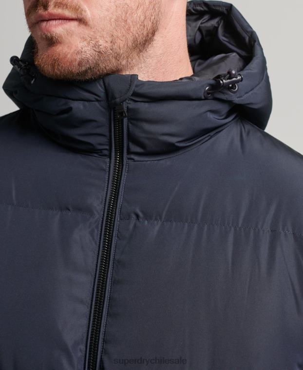 hombres Superdry Armada abrigo acolchado extralargo 2R68Z1058