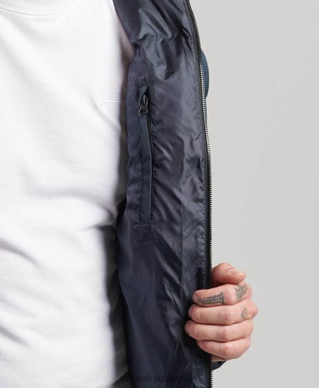 hombres Superdry Armada abrigo acolchado extralargo 2R68Z1058