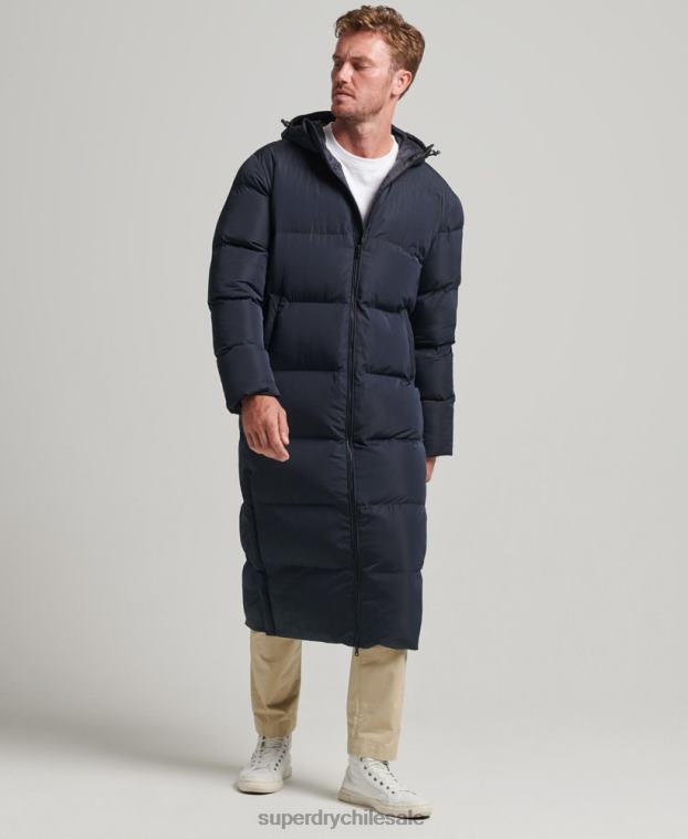 hombres Superdry Armada abrigo acolchado extralargo 2R68Z1058