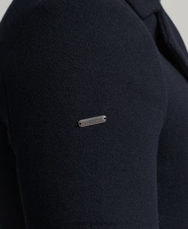hombres Superdry Armada chaquetón corto de mezcla de lana 2R68Z1146