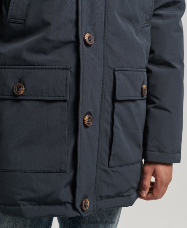 hombres Superdry Armada parka de plumón de rookie 2R68Z4549