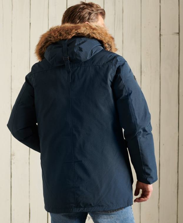 hombres Superdry Armada parka de plumón de rookie 2R68Z4727