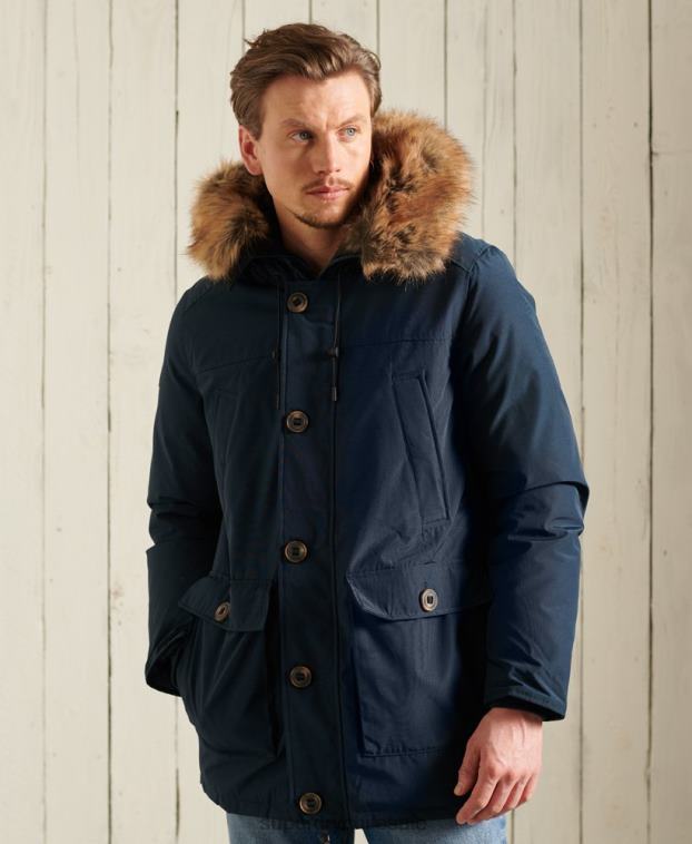hombres Superdry Armada parka de plumón de rookie 2R68Z4727
