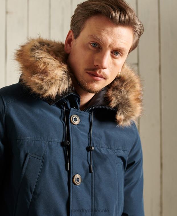 hombres Superdry Armada parka de plumón de rookie 2R68Z4727