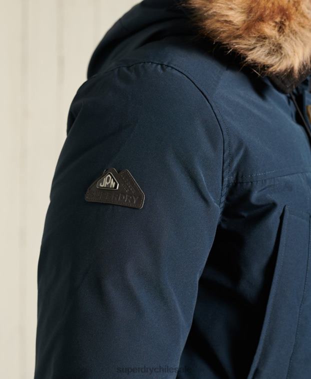 hombres Superdry Armada parka de plumón de rookie 2R68Z4727