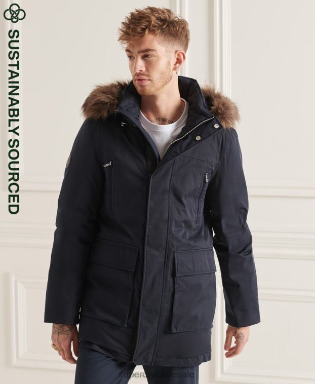 hombres Superdry Armada parka de plumón de studios everest 2R68Z4578