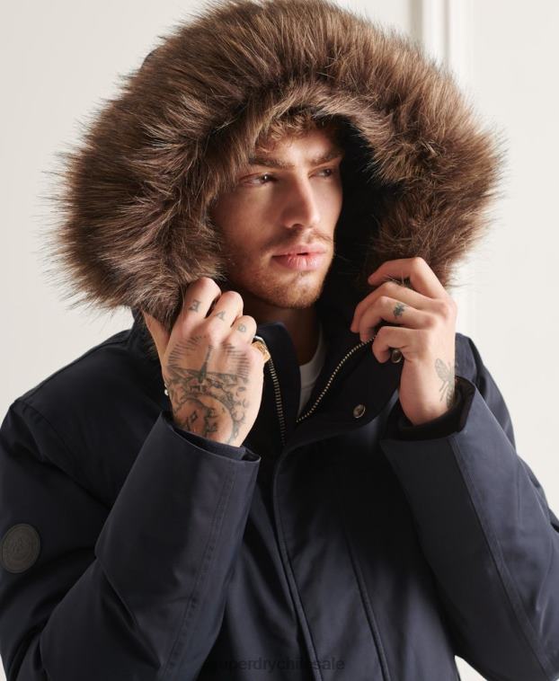 hombres Superdry Armada parka de plumón de studios everest 2R68Z4578