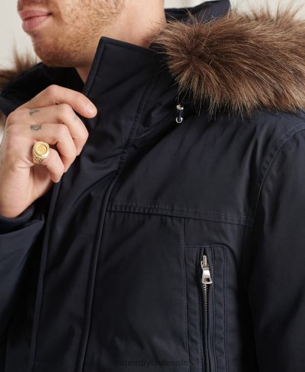 hombres Superdry Armada parka de plumón de studios everest 2R68Z4578